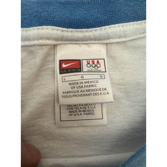 Vintage Y2K Nike Center Swoosh 2006 Olympic Games Ringer Shirt Large - Picture 4 of 9